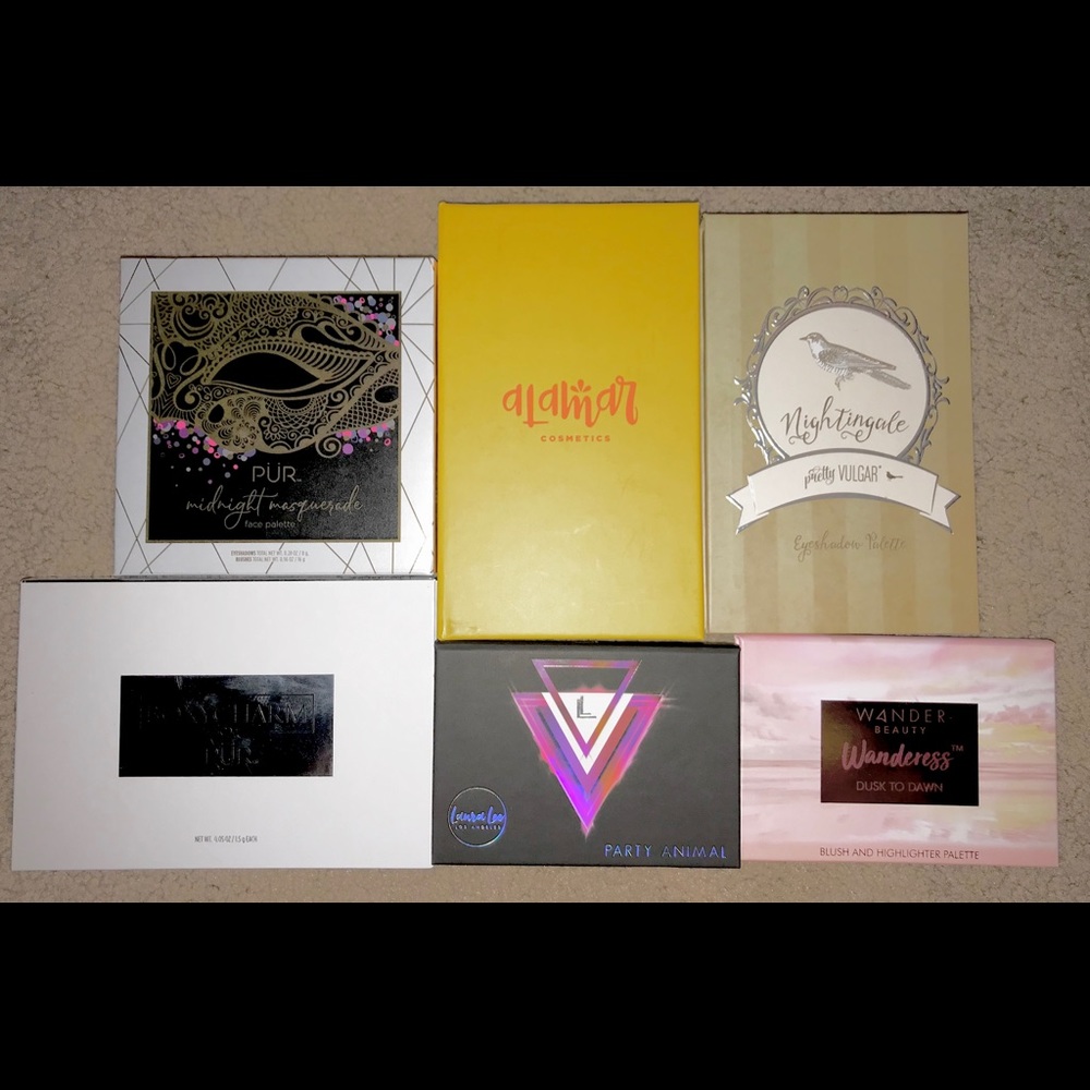 6 full size eyeshadow palettes brand new